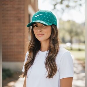 Nike Kids' Green Polka Dot Hat